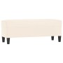 Banco de terciopelo color crema 100x35x41 cm de , Bancos - Ref: Foro24-349429, Precio: 65,86 €, Descuento: %