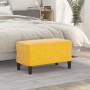 Banco de terciopelo amarillo 70x35x41 cm de , Bancos - Ref: Foro24-349403, Precio: 56,65 €, Descuento: %