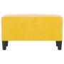 Banco de terciopelo amarillo 70x35x41 cm de , Bancos - Ref: Foro24-349403, Precio: 56,65 €, Descuento: %