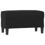 Black synthetic leather bench 70x35x41 cm by , Banks - Ref: Foro24-349391, Price: 57,17 €, Discount: %