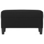 Black synthetic leather bench 70x35x41 cm by , Banks - Ref: Foro24-349391, Price: 57,17 €, Discount: %