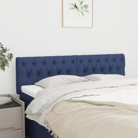 Headboards 2 units blue fabric 72x7x78/88 cm by , Headboards and footboards - Ref: Foro24-346346, Price: 76,51 €, Discount: %