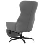 Sillón de relax con reposapiés de cuero sintético gris de , Sillones - Ref: Foro24-3097454, Precio: 111,05 €, Descuento: %