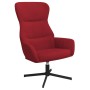 Sillón de relax con reposapiés terciopelo rojo tinto de , Sillones - Ref: Foro24-3097489, Precio: 155,40 €, Descuento: %