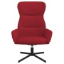 Sillón de relax con reposapiés terciopelo rojo tinto de , Sillones - Ref: Foro24-3097489, Precio: 155,40 €, Descuento: %