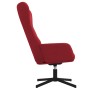 Sillón de relax con reposapiés terciopelo rojo tinto de , Sillones - Ref: Foro24-3097489, Precio: 155,40 €, Descuento: %