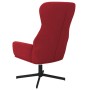 Sillón de relax con reposapiés terciopelo rojo tinto de , Sillones - Ref: Foro24-3097489, Precio: 155,40 €, Descuento: %