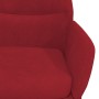 Sillón de relax con reposapiés terciopelo rojo tinto de , Sillones - Ref: Foro24-3097489, Precio: 155,40 €, Descuento: %