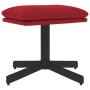 Sillón de relax con reposapiés terciopelo rojo tinto de , Sillones - Ref: Foro24-3097489, Precio: 155,40 €, Descuento: %