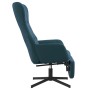 Relaxation armchair with blue velvet footrest by , Armchairs - Ref: Foro24-3097505, Price: 129,14 €, Discount: %