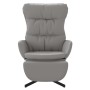 Sillón de relax y reposapiés cuero artificial gris antracita de , Sillones - Ref: Foro24-3097615, Precio: 121,99 €, Descuento: %