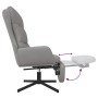 Sillón de relax y reposapiés cuero artificial gris antracita de , Sillones - Ref: Foro24-3097615, Precio: 121,99 €, Descuento: %