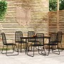 7-piece black garden dining set by , Garden sets - Ref: Foro24-3099098, Price: 457,32 €, Discount: %