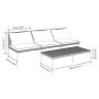 4-teilige Gartensofas und dunkelgraue Kissen aus synthetischem Rattan von , Gartensets - Ref: Foro24-3099811, Preis: 316,83 €...