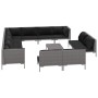 Muebles de jardín 13 pzas y cojines ratán sintético gris oscuro de , Conjuntos de jardín - Ref: Foro24-3099893, Precio: 1,00 ...