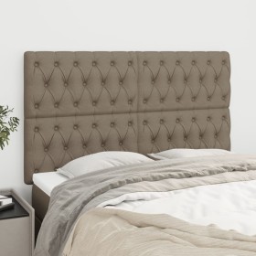 Cabeceros 4 unidades tela gris taupe 72x7x78/88 cm de , Cabeceros y pies de cama - Ref: Foro24-3116670, Precio: 142,99 €, Des...