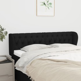 Cabecero de tela negro 147x23x78/88 cm de , Cabeceros y pies de cama - Ref: Foro24-3117480, Precio: 83,70 €, Descuento: %