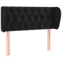 Black velvet headboard 103x23x78/88 cm by , Headboards and footboards - Ref: Foro24-3117524, Price: 62,54 €, Discount: %