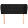 Black velvet headboard 103x23x78/88 cm by , Headboards and footboards - Ref: Foro24-3117524, Price: 62,54 €, Discount: %