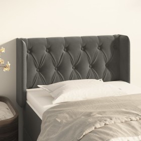 Cabecero de terciopelo gris oscuro 83x16x78/88 cm de , Cabeceros y pies de cama - Ref: Foro24-3119135, Precio: 59,99 €, Descu...