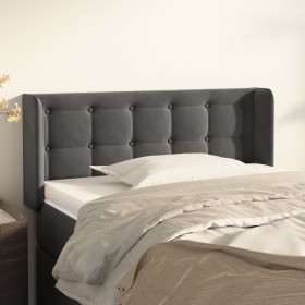 Dark gray velvet headboard 83x16x78/88 cm by , Headboards and footboards - Ref: Foro24-3119233, Price: 52,59 €, Discount: %