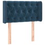 Dark blue velvet LED headboard 83x16x78/88 cm by , Headboards and footboards - Ref: Foro24-3123606, Price: 61,99 €, Discount: %