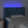 Cabecero con LED de terciopelo azul oscuro 83x16x78/88 cm de , Cabeceros y pies de cama - Ref: Foro24-3123606, Precio: 62,99 ...