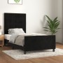 Estructura de cama con cabecero de terciopelo negro 100x200 cm de , Camas y somieres - Ref: Foro24-3125741, Precio: 144,49 €,...