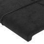 Estructura de cama con cabecero de terciopelo negro 100x200 cm de , Camas y somieres - Ref: Foro24-3125741, Precio: 144,49 €,...