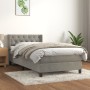 Box spring bed with light gray velvet mattress 80x200 cm by , Beds and slatted bases - Ref: Foro24-3131105, Price: 300,60 €, ...