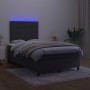 Cama box spring colchón y LED terciopelo negro 120x200 cm de , Camas y somieres - Ref: Foro24-3136115, Precio: 421,25 €, Desc...