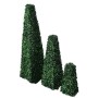 Set of 3 Boxwood Pyramids Artificial Topiary by vidaXL, artificial flora - Ref: Foro24-41622, Price: 75,12 €, Discount: %