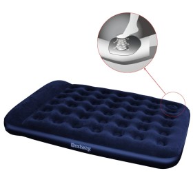 Bestway Inflatable mattress with integrated foot pump 203x152x28 cm by Bestway, Air mattresses - Ref: Foro24-90755, Price: 59...