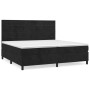 Cama box spring con colchón terciopelo negro 200x200 cm de , Camas y somieres - Ref: Foro24-3143045, Precio: 660,72 €, Descue...