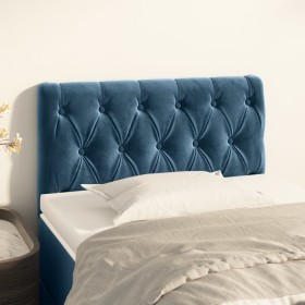 Dark blue velvet headboard 80x7x78/88 cm by , Headboards and footboards - Ref: Foro24-346310, Price: 50,38 €, Discount: %