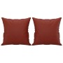 Cojines decorativos 2 uds cuero sintético rojo tinto 40x40 cm de , Cojines - Ref: Foro24-349483, Precio: 19,99 €, Descuento: %