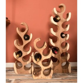 HSM Collection Small wine rack 27x20x51 cm by , Wine racks - Ref: Foro24-442921, Price: 112,99 €, Discount: %