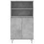 Concrete gray plywood tall sideboard 60x36x110 cm by , Sideboards - Ref: Foro24-831488, Price: 73,99 €, Discount: %