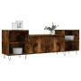 Mueble para TV madera contrachapada roble ahumado 160x35x55 cm de , Muebles TV - Ref: Foro24-831345, Precio: 82,99 €, Descuen...