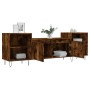 Mueble para TV madera contrachapada roble ahumado 160x35x55 cm de , Muebles TV - Ref: Foro24-831345, Precio: 82,99 €, Descuen...