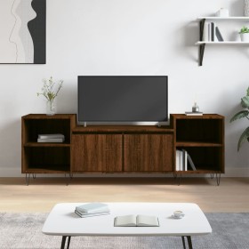 Oak brown plywood TV cabinet 160x35x55 cm by , TV Furniture - Ref: Foro24-831347, Price: 61,99 €, Discount: %