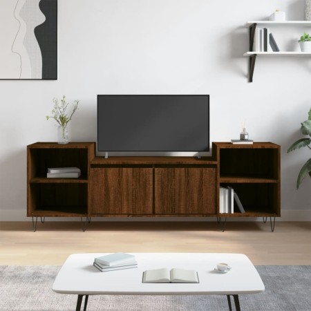 Mueble para TV madera contrachapada marrón roble 160x35x55 cm de , Muebles TV - Ref: Foro24-831347, Precio: 82,66 €, Descuent...