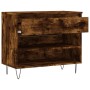 Smoked oak plywood shoe cabinet 70x36x60 cm by , Shoe racks and shoe organizers - Ref: Foro24-831441, Price: 44,99 €, Discoun...