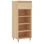 Mueble zapatero madera contrachapada roble Sonoma 40x36x105 cm de , Zapateros y organizadores de calzado - Ref: Foro24-831455...