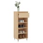 Mueble zapatero madera contrachapada roble Sonoma 40x36x105 cm de , Zapateros y organizadores de calzado - Ref: Foro24-831455...