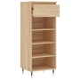 Mueble zapatero madera contrachapada roble Sonoma 40x36x105 cm de , Zapateros y organizadores de calzado - Ref: Foro24-831455...