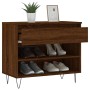 Mueble zapatero madera contrachapada roble marrón 70x36x60 cm de , Zapateros y organizadores de calzado - Ref: Foro24-831443,...