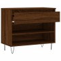 Mueble zapatero madera contrachapada roble marrón 70x36x60 cm de , Zapateros y organizadores de calzado - Ref: Foro24-831443,...