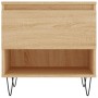 Mesa de centro madera de ingeniería roble Sonoma 50x46x50 cm de , Mesas de centro - Ref: Foro24-830914, Precio: 34,35 €, Desc...