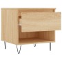 Mesa de centro madera de ingeniería roble Sonoma 50x46x50 cm de , Mesas de centro - Ref: Foro24-830914, Precio: 34,35 €, Desc...